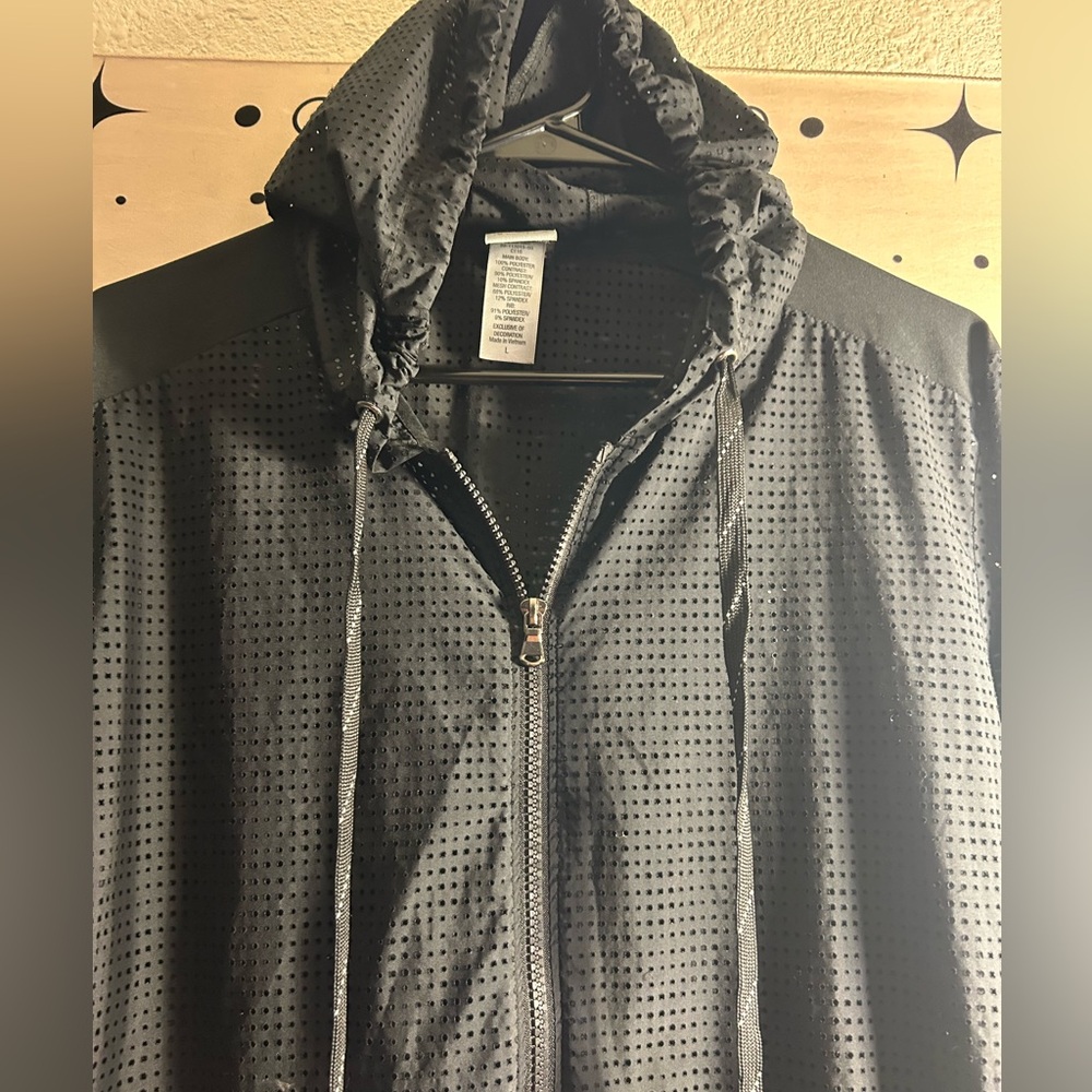 Champion Black Windbreaker Jacket